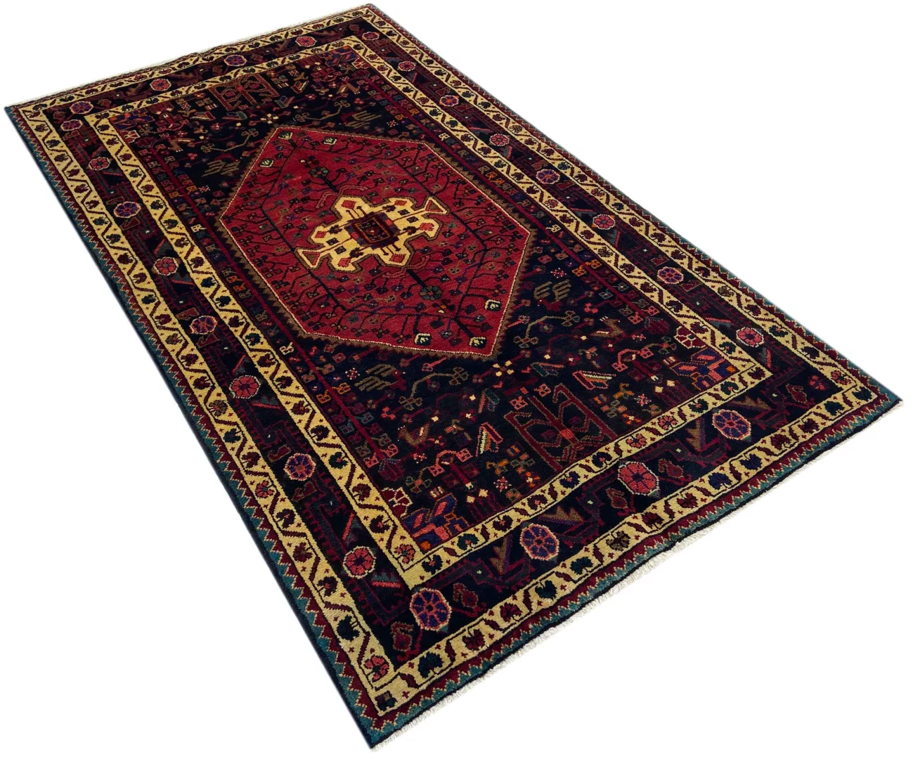 Perserteppich Hamadan 230 x 133 cm Wolle handgeknüpft