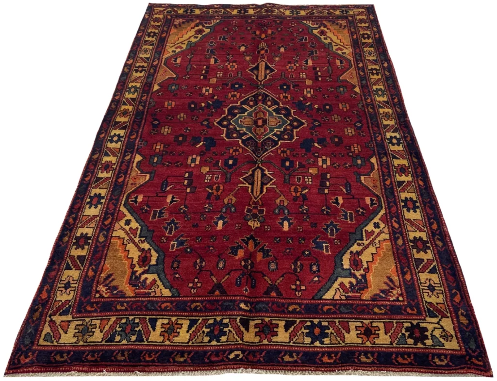 Perserteppich Hamadan 228 x 138 cm Wolle handgeknüpft