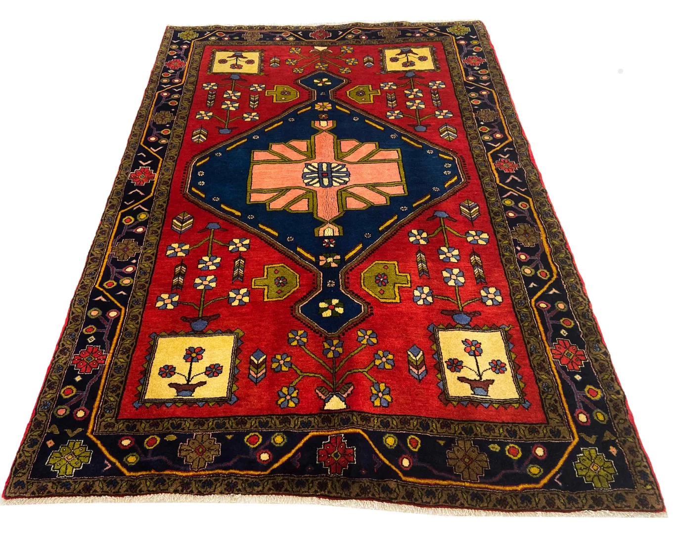 hamadan-teppich-230-x-160-cm-knotendichte-100000-350000-m-vielfaltiges-1 Perserteppich Hamadan 230 x 160 cm Wolle handgeknüpft
