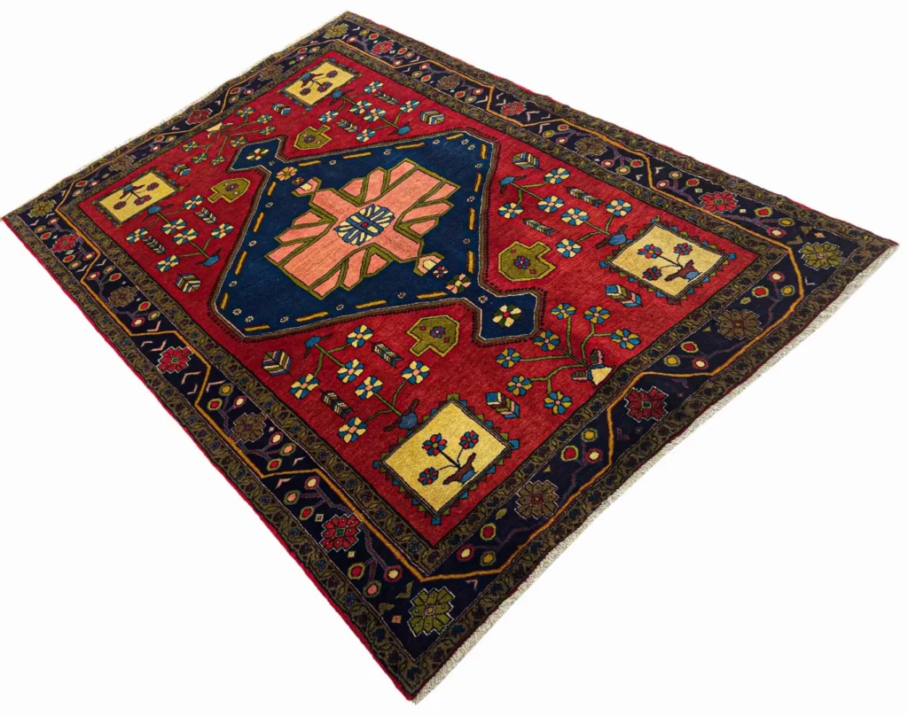 hamadan-teppich-230-x-160-cm-knotendichte-100000-350000-m-vielfaltiges-2 Perserteppich Hamadan 230 x 160 cm Wolle handgeknüpft