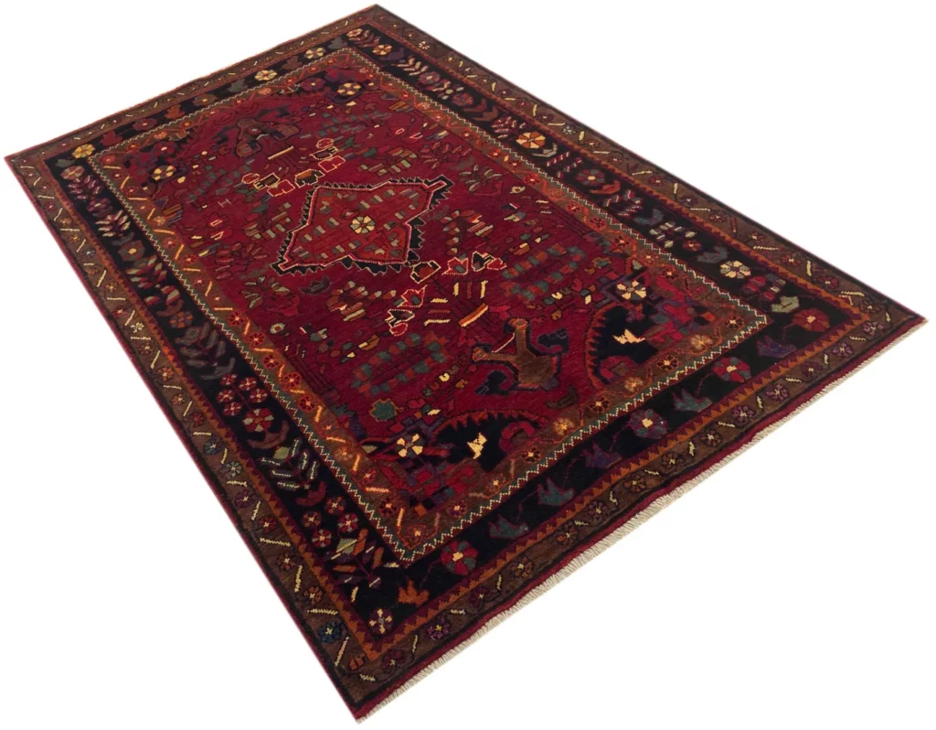 Perserteppich Hamadan 238 x 150 cm Wolle handgeknüpft