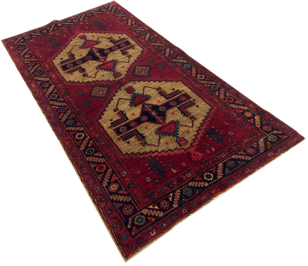 Perserteppich Hamadan 240 x 125 cm Wolle handgeknüpft