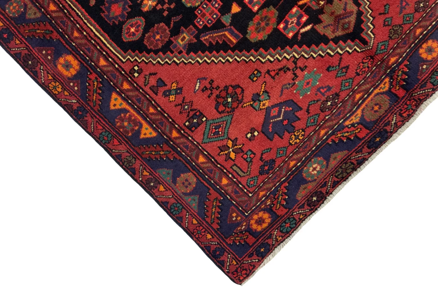 Perserteppich Hamadan 242 x 134 cm Wolle handgeknüpft