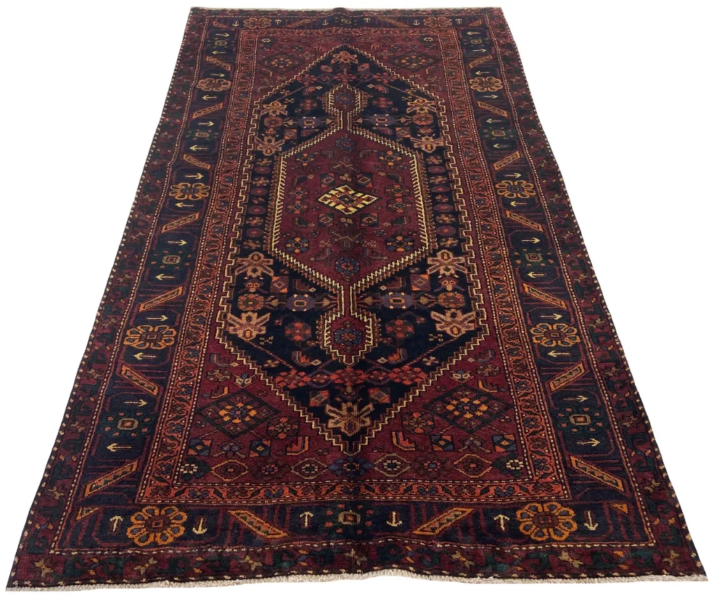 Perserteppich Hamadan 256 x 144 cm Wolle handgeknüpft