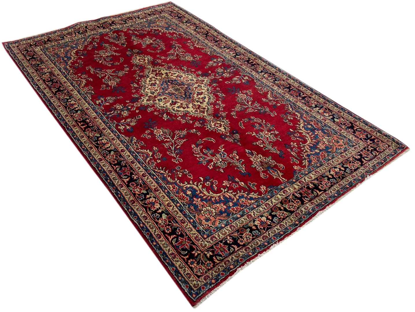 Perserteppich Hamadan 264 x 164 cm Wolle handgeknüpft