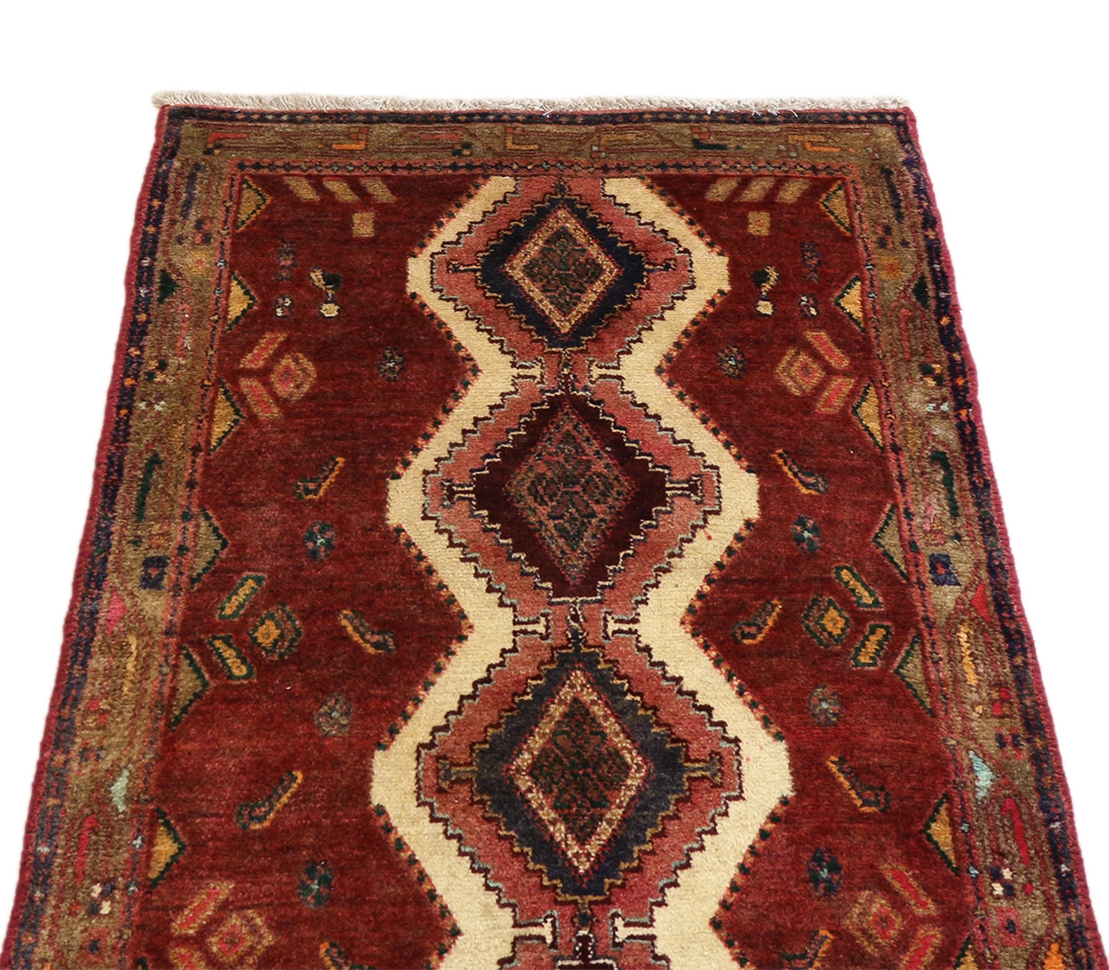 Perserteppich Hamadan 264 x 80 cm Wolle handgeknüpft