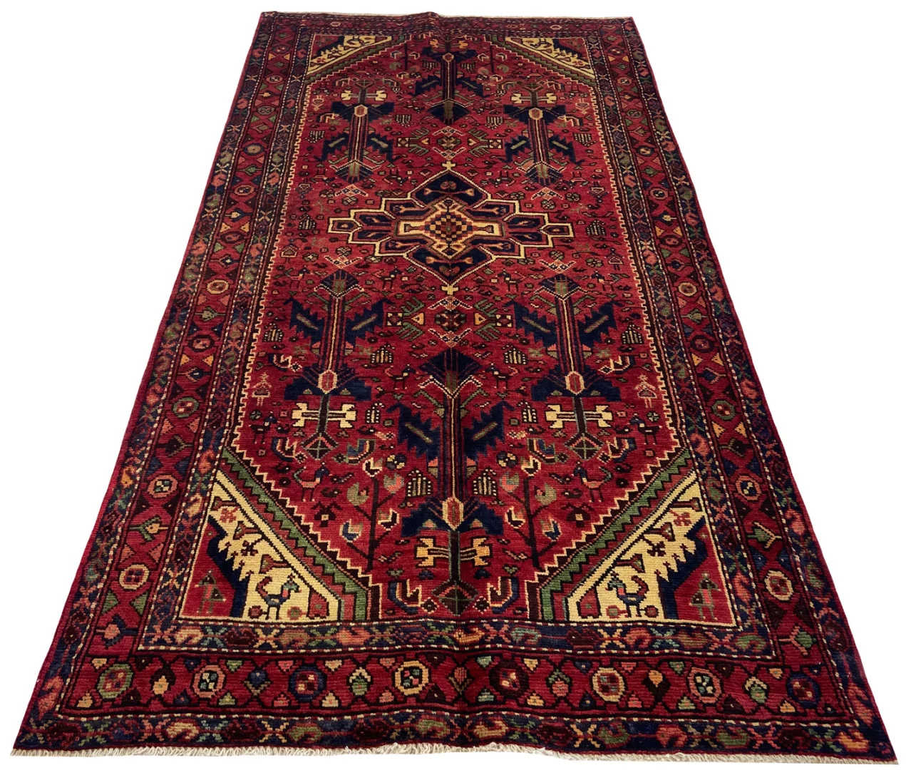 Perserteppich Hamadan 270 x 136 cm Wolle handgeknüpft