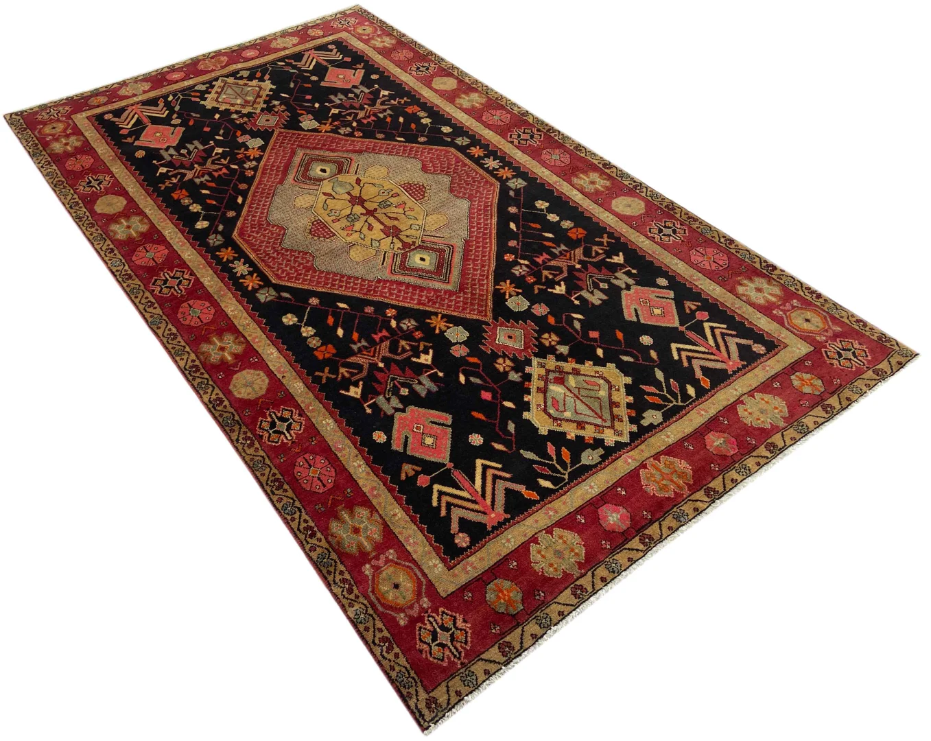 Perserteppich Hamadan 278 x 160 cm Wolle handgeknüpft