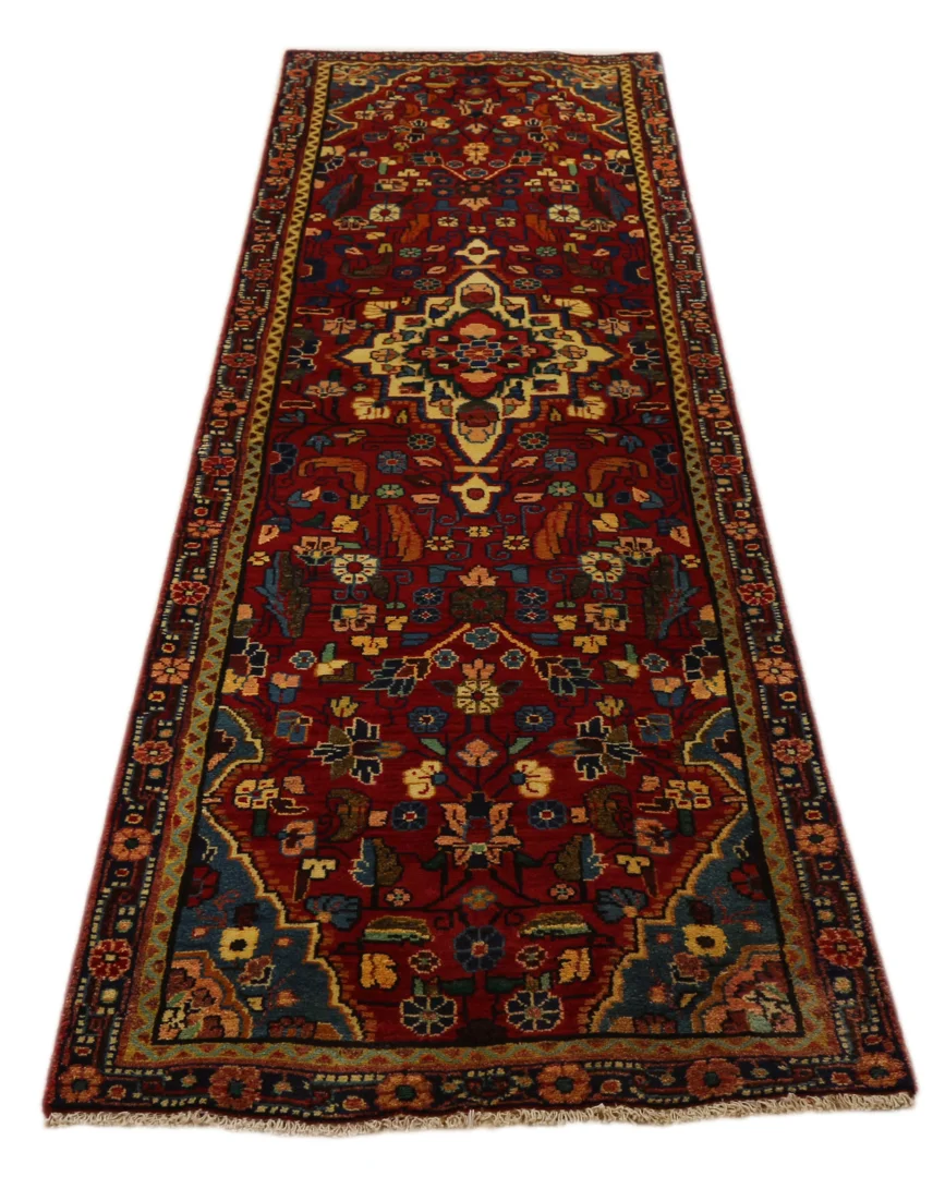 Perserteppich Hamadan 286 x 82 cm Wolle handgeknüpft