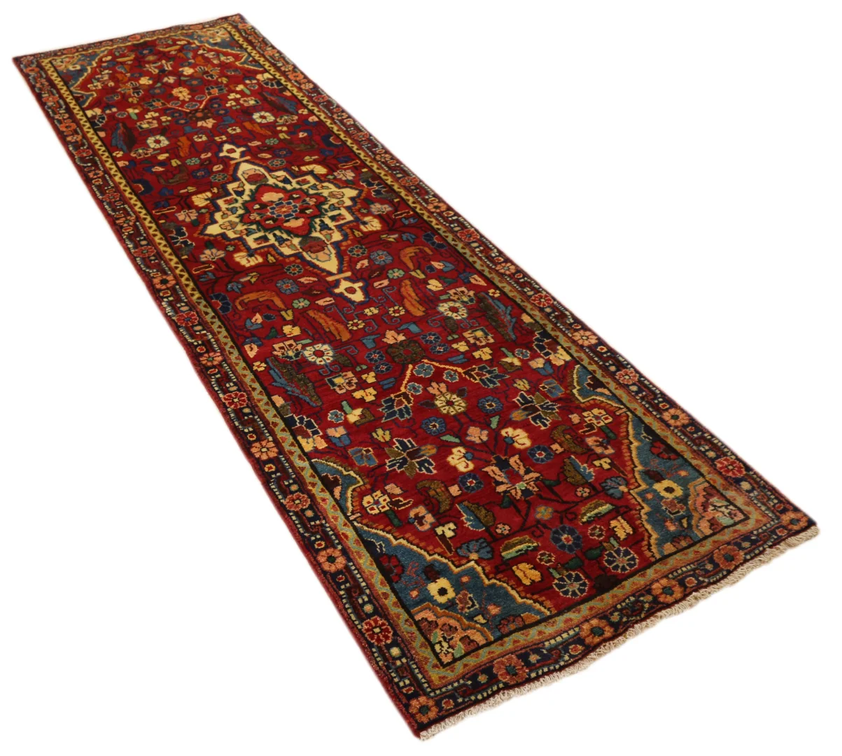 Perserteppich Hamadan 286 x 82 cm Wolle handgeknüpft