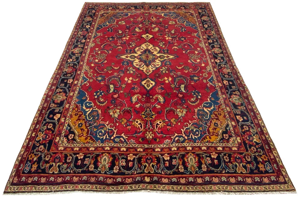Perserteppich Hamadan 290 x 203 cm Wolle handgeknüpft