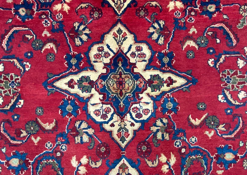 Perserteppich Hamadan 290 x 203 cm Wolle handgeknüpft