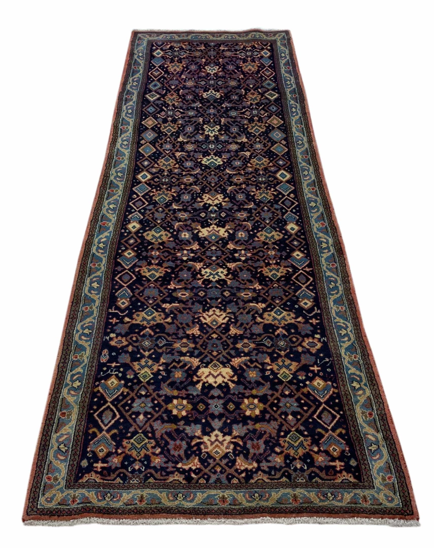 Perserteppich Hamadan 297 x 96 cm Wolle handgeknüpft