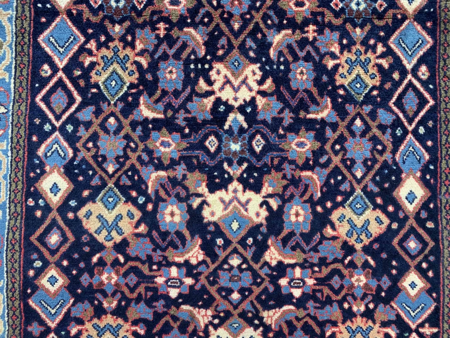 Perserteppich Hamadan 297 x 96 cm Wolle handgeknüpft