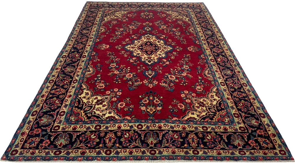 Perserteppich Hamadan 300 x 212 cm Wolle handgeknüpft