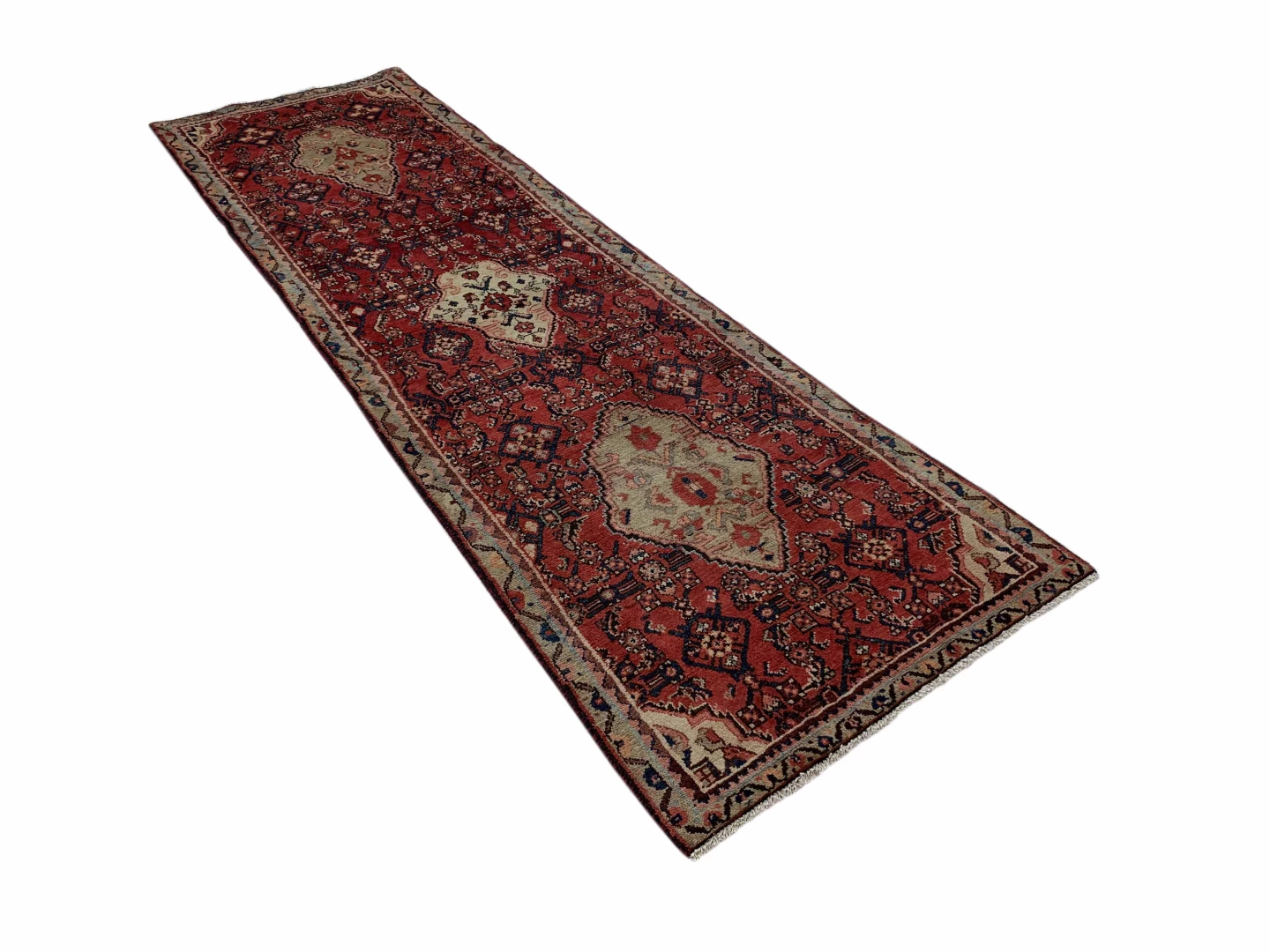 Perserteppich Hamadan 302 x 90 cm Wolle handgeknüpft