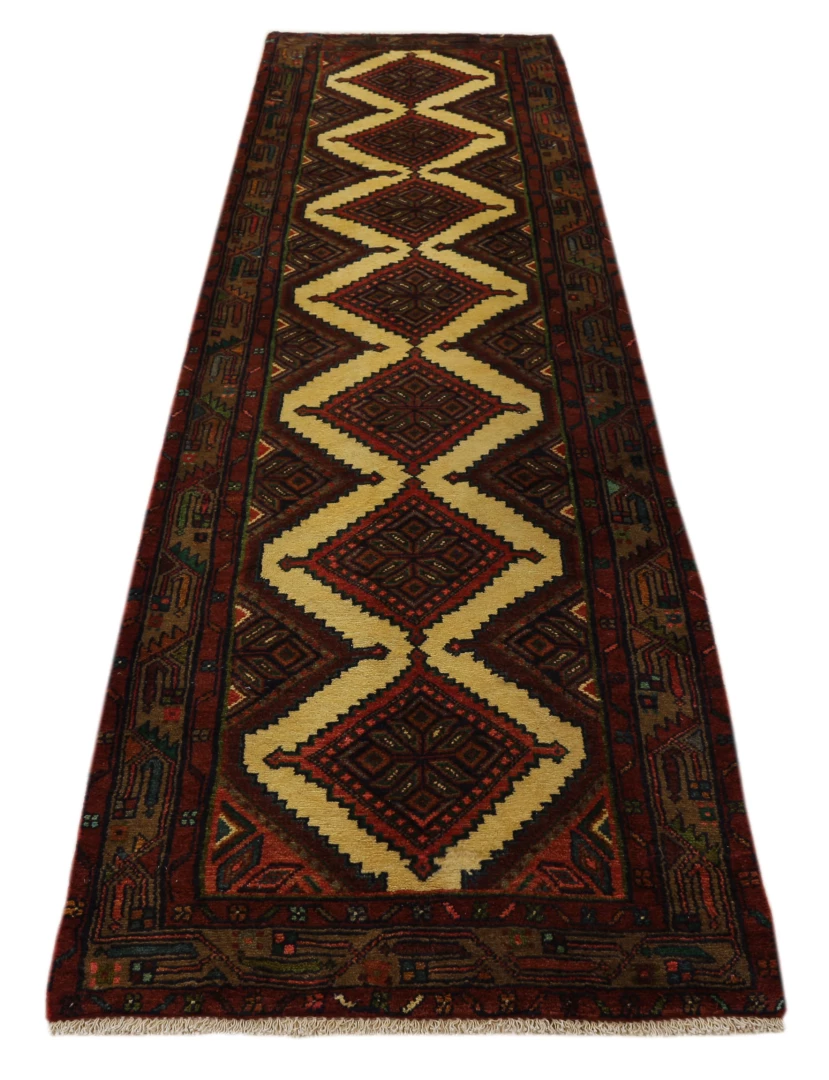 Perserteppich Hamadan 303 x 86 cm Wolle handgeknüpft