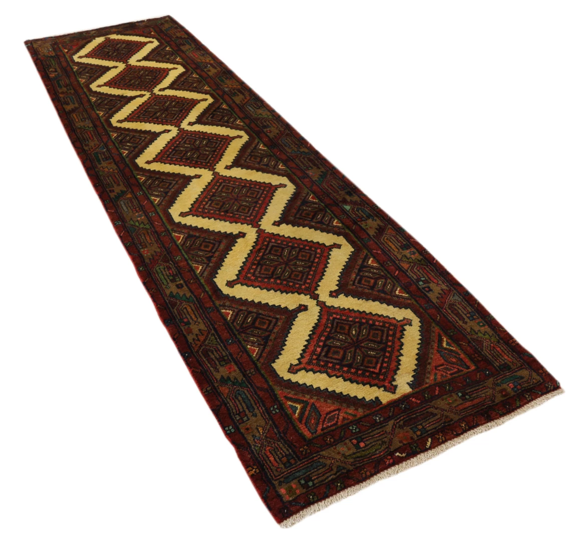 Perserteppich Hamadan 303 x 86 cm Wolle handgeknüpft