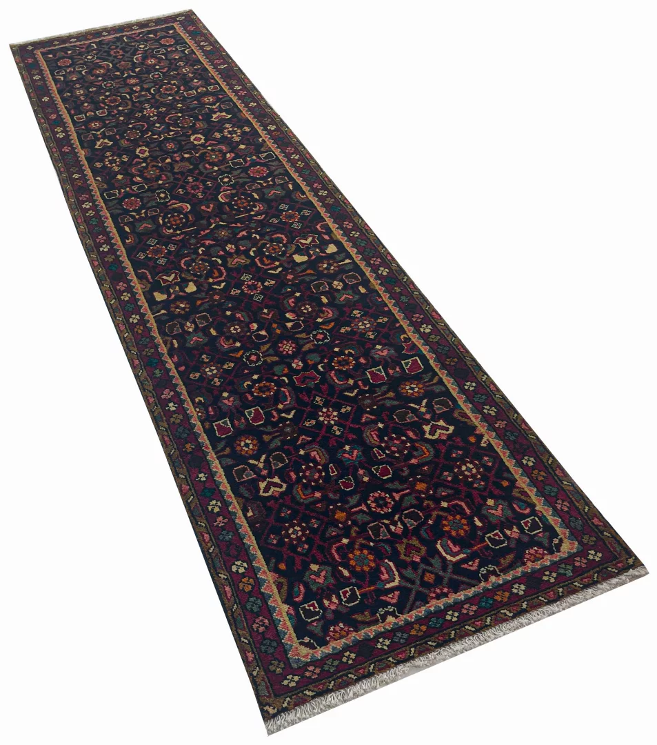 Perserteppich Hamadan 304 x 83 cm Wolle handgeknüpft