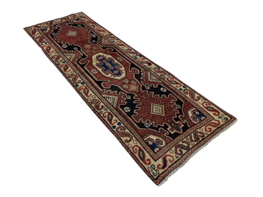 Perserteppich Hamadan 305 x 102 cm Wolle handgeknüpft