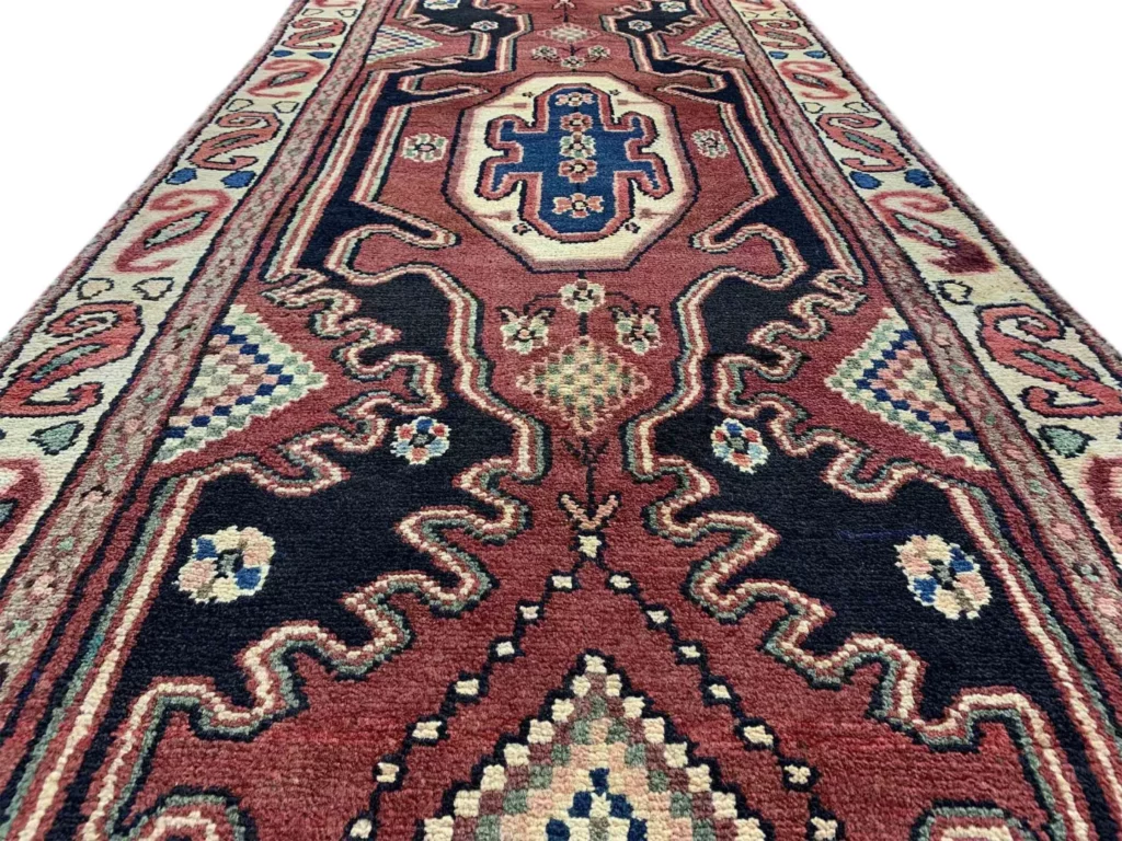 Perserteppich Hamadan 305 x 102 cm Wolle handgeknüpft
