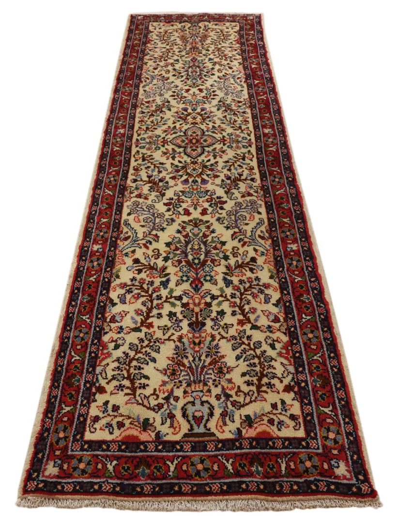 Perserteppich Hamadan 325 x 80 cm Wolle handgeknüpft