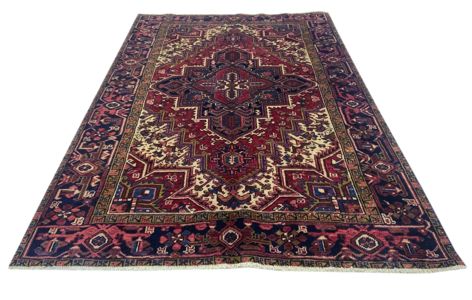 Perserteppich Heriz 277 x 195 cm Wolle handgeknüpft