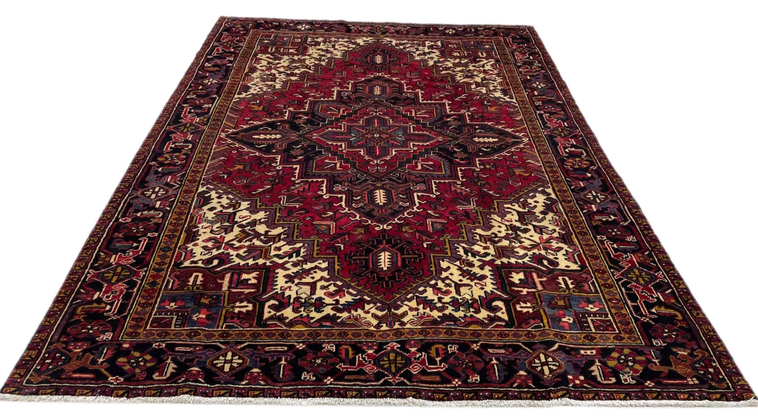 Perserteppich Heriz 302 x 220 cm Wolle handgeknüpft