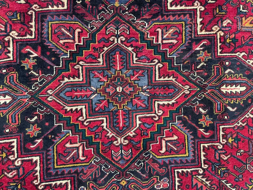 Perserteppich Heriz 302 x 220 cm Wolle handgeknüpft