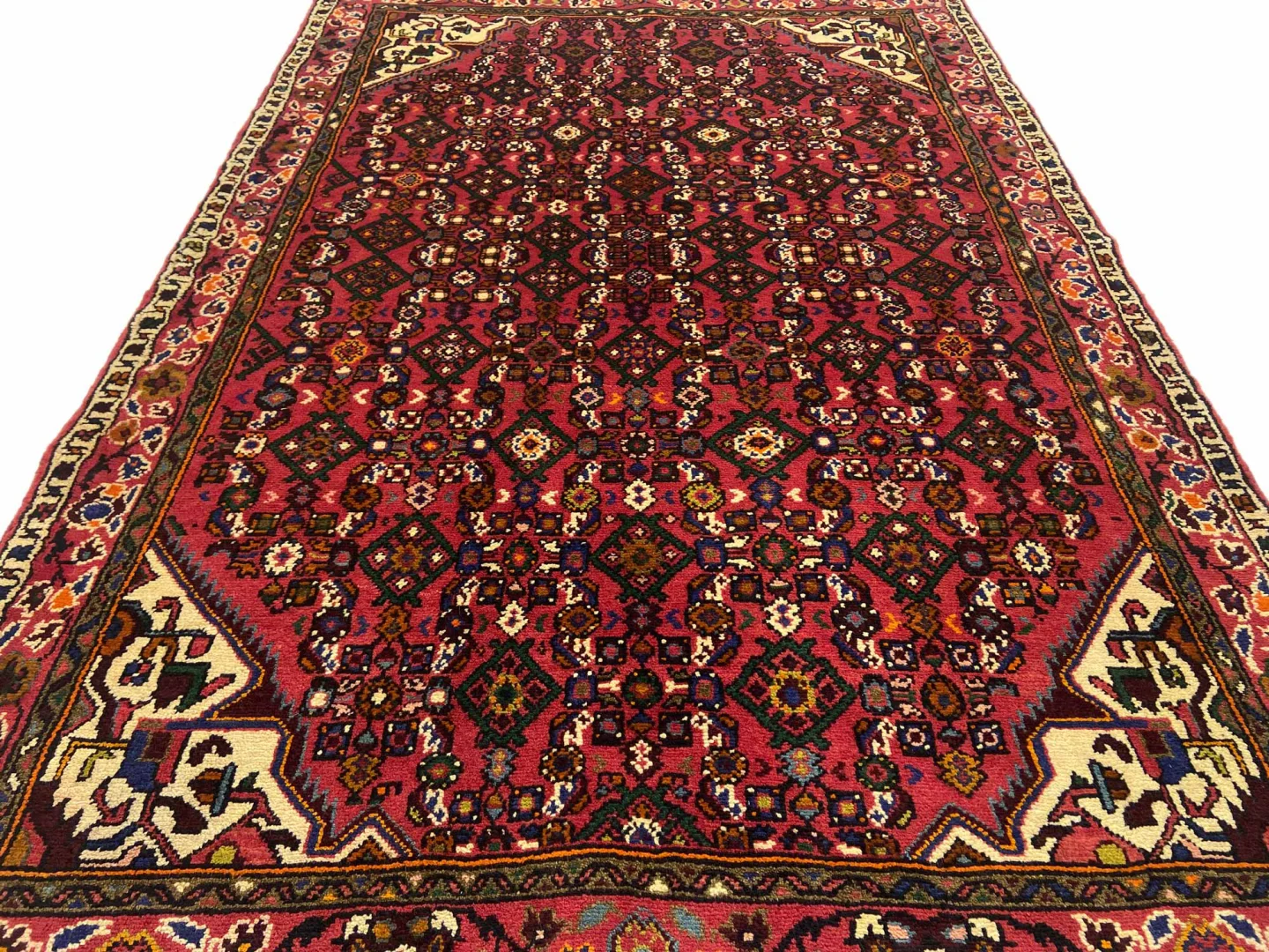 Perserteppich Hosseinabad 193 x 130 cm Wolle handgeknüpft