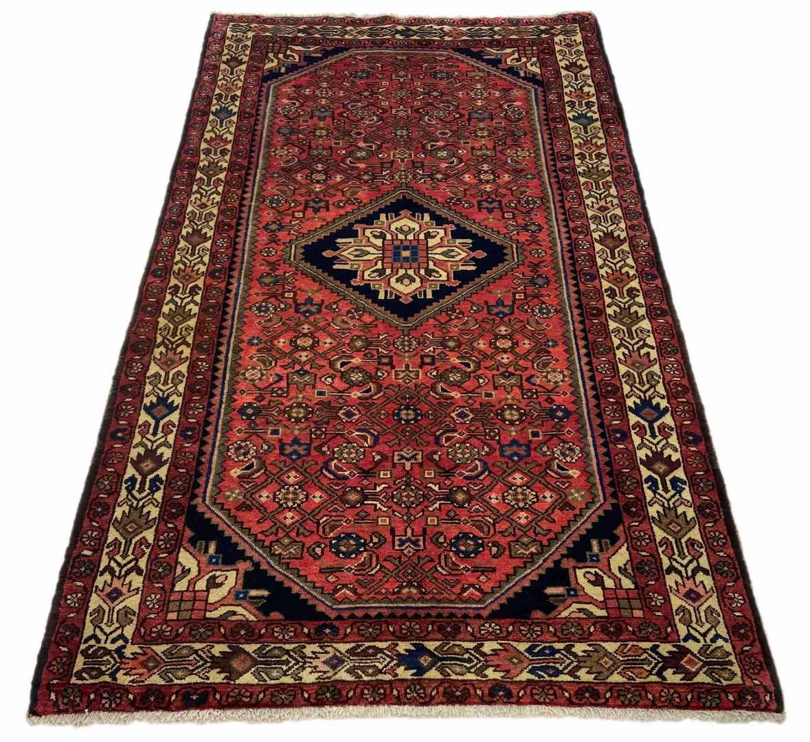 Perserteppich Hosseinabad 214 x 126 cm Wolle handgeknüpft
