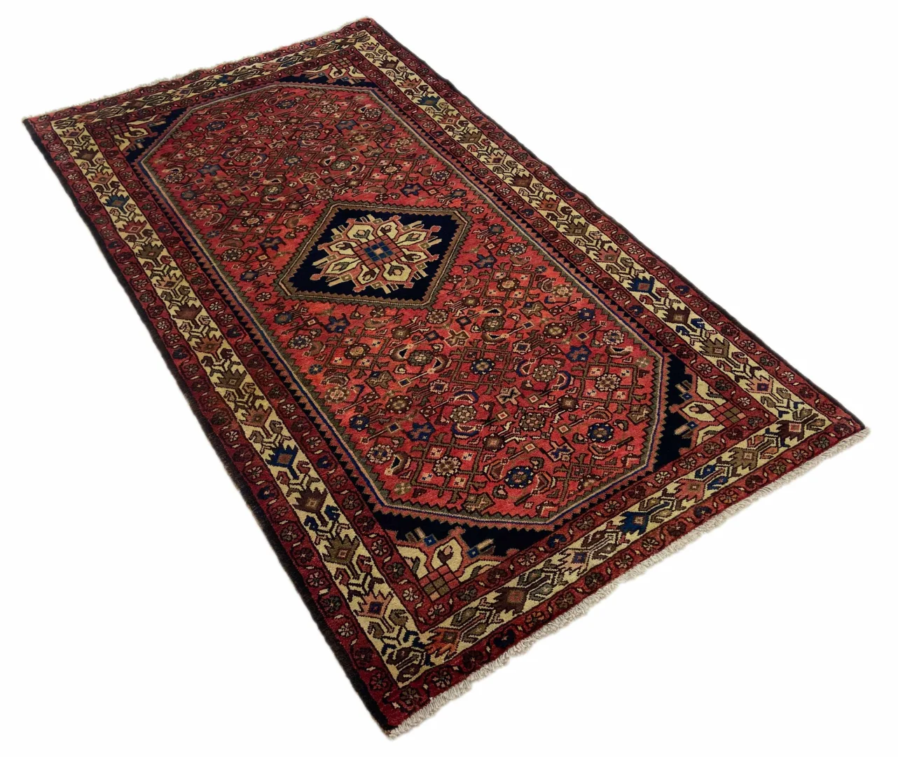 Perserteppich Hosseinabad 214 x 126 cm Wolle handgeknüpft