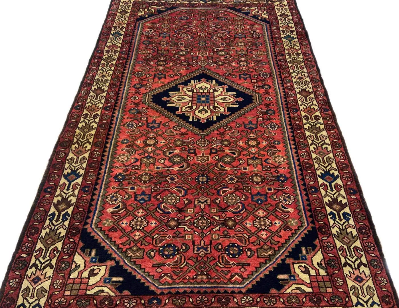 Perserteppich Hosseinabad 214 x 126 cm Wolle handgeknüpft