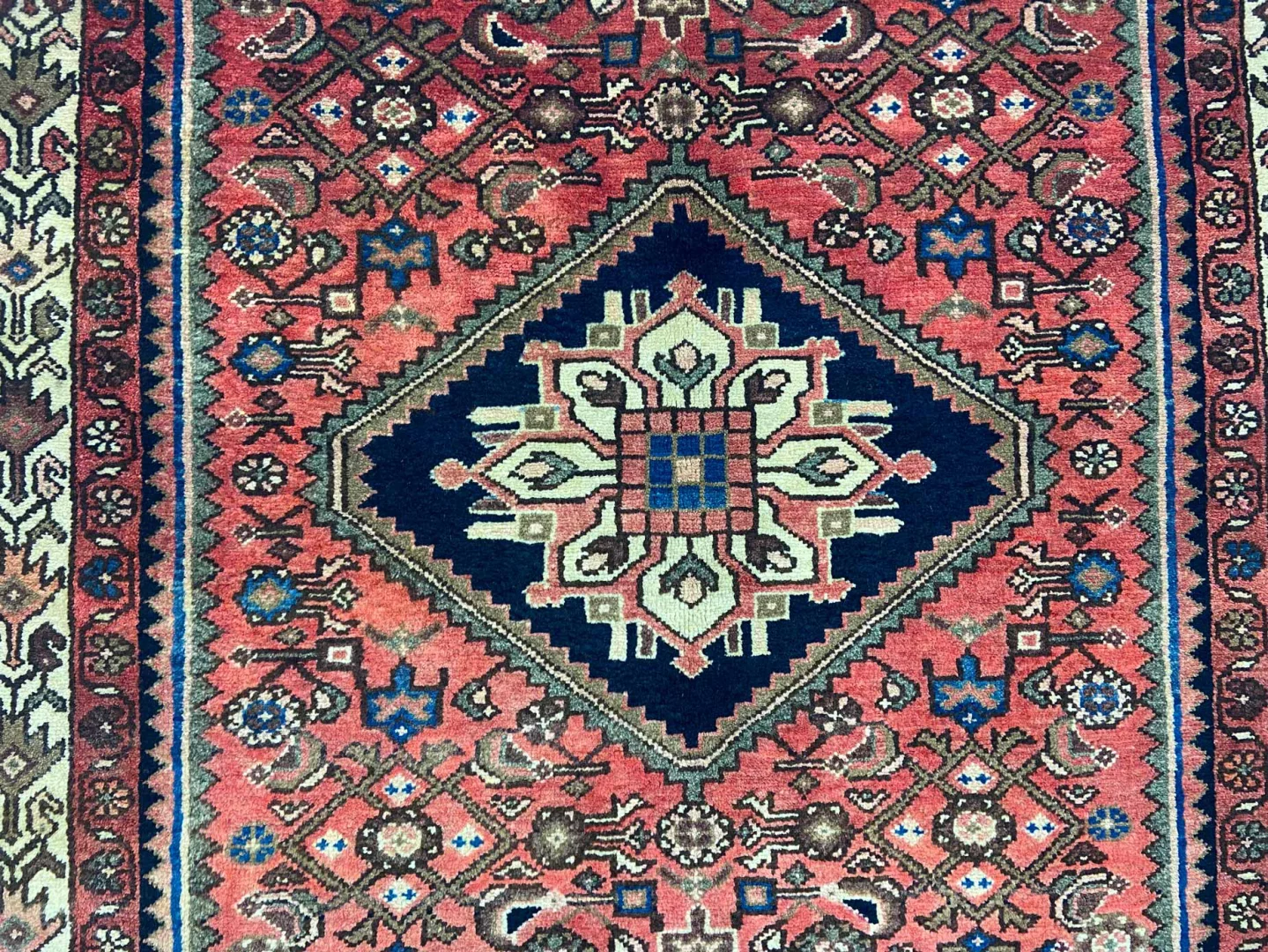 Perserteppich Hosseinabad 214 x 126 cm Wolle handgeknüpft