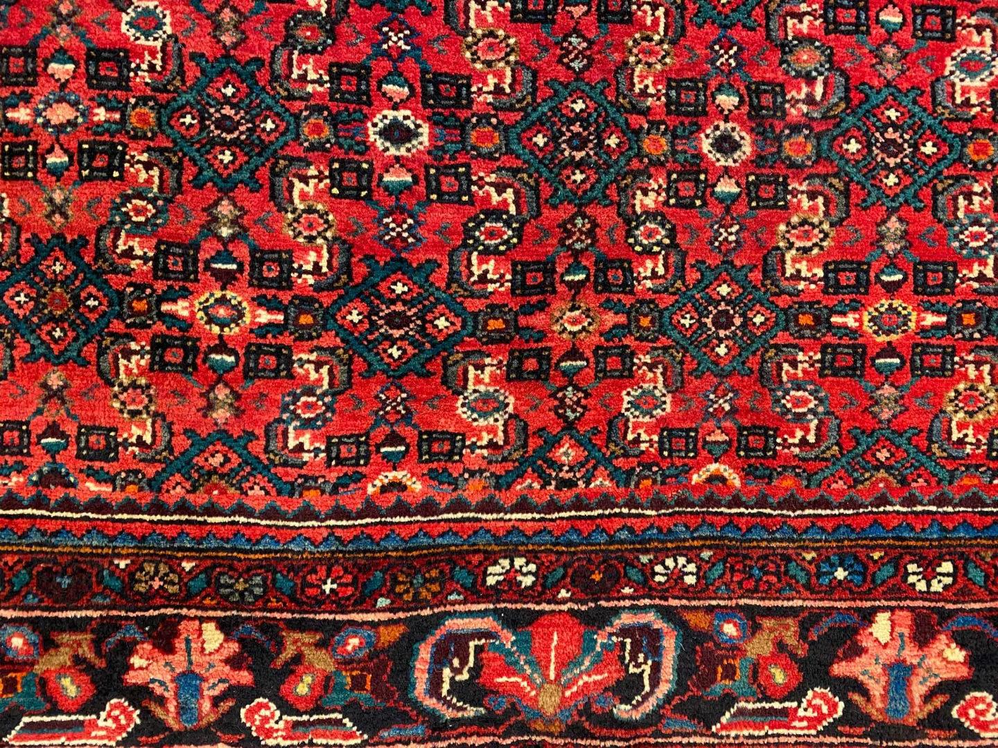 Perserteppich Hosseinabad 326 x 214 cm Wolle handgeknüpft
