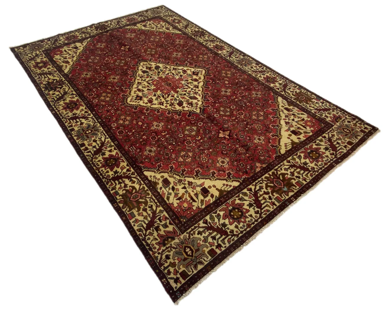 Perserteppich Hosseinabad 327 x 217 cm Wolle handgeknüpft