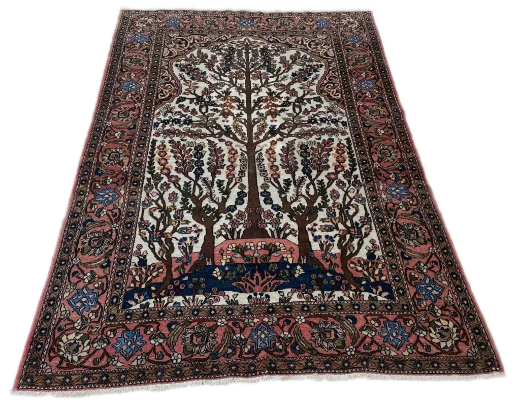 Perserteppich Isfahan 204 x 142 cm Wolle handgeknüpft