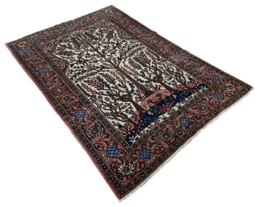 Perserteppich Isfahan 204 x 142 cm Wolle handgeknüpft