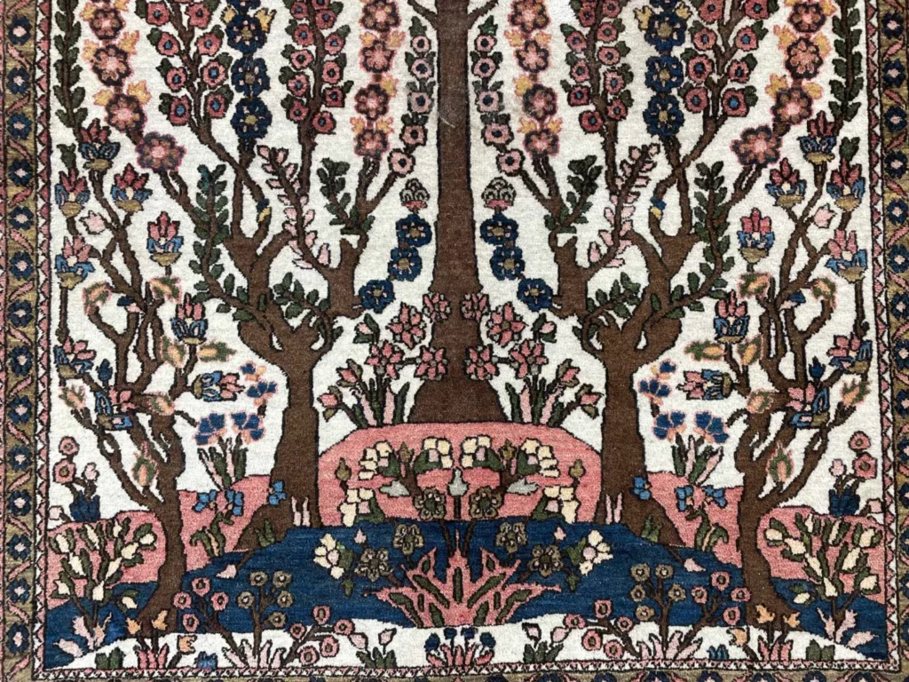 Perserteppich Isfahan 204 x 142 cm Wolle handgeknüpft