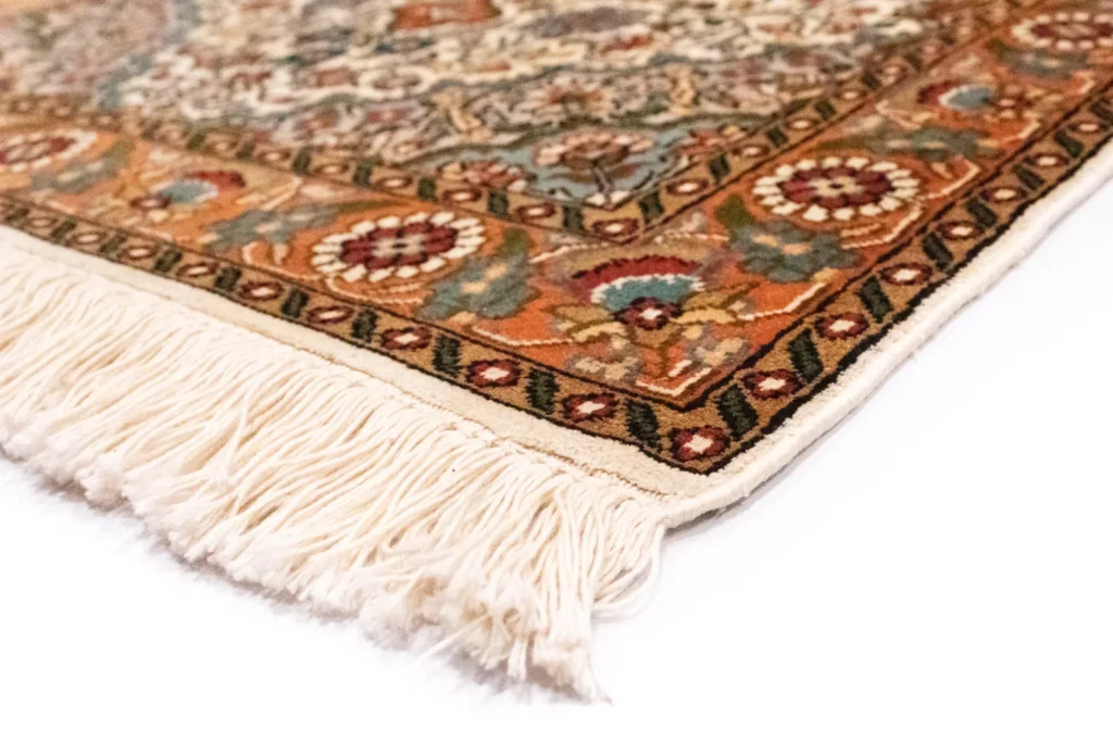 Orientteppich Nordindien 120 x 80 cm Kaschmir-Seide handgeknüpft