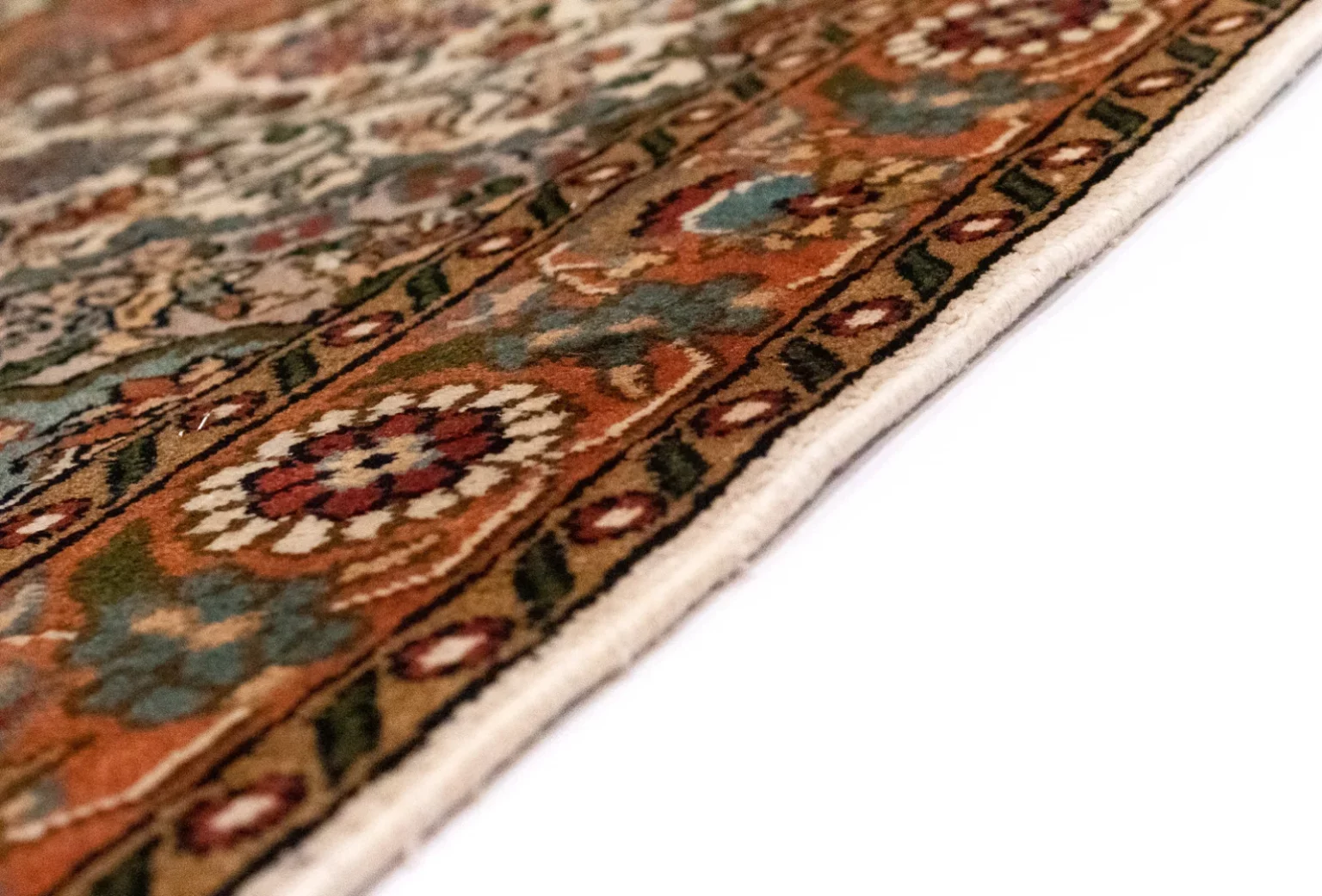 Orientteppich Nordindien 120 x 80 cm Kaschmir-Seide handgeknüpft