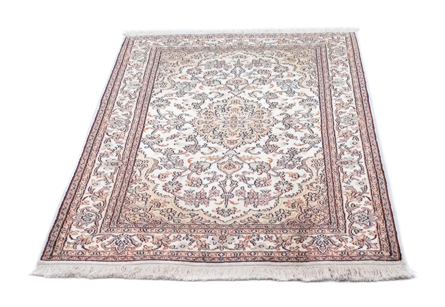 Orientteppich 125 x 80 cm Kaschmir-Seide handgeknüpft
