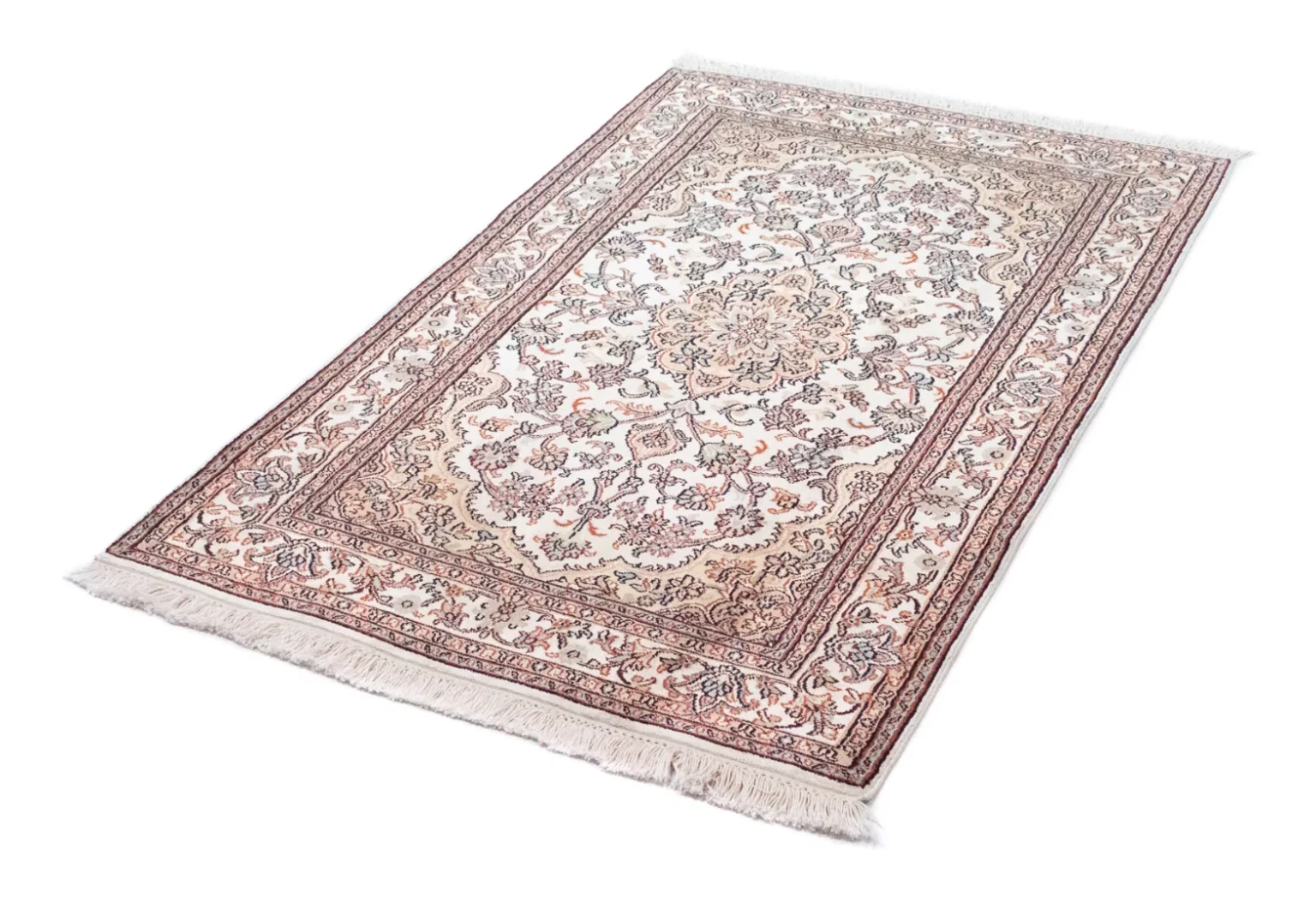 Orientteppich 125 x 80 cm Kaschmir-Seide handgeknüpft