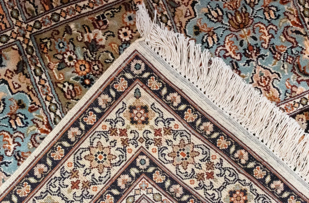 Orientteppich Nordindien 135 x 78 cm Kaschmir-Seide handgeknüpft
