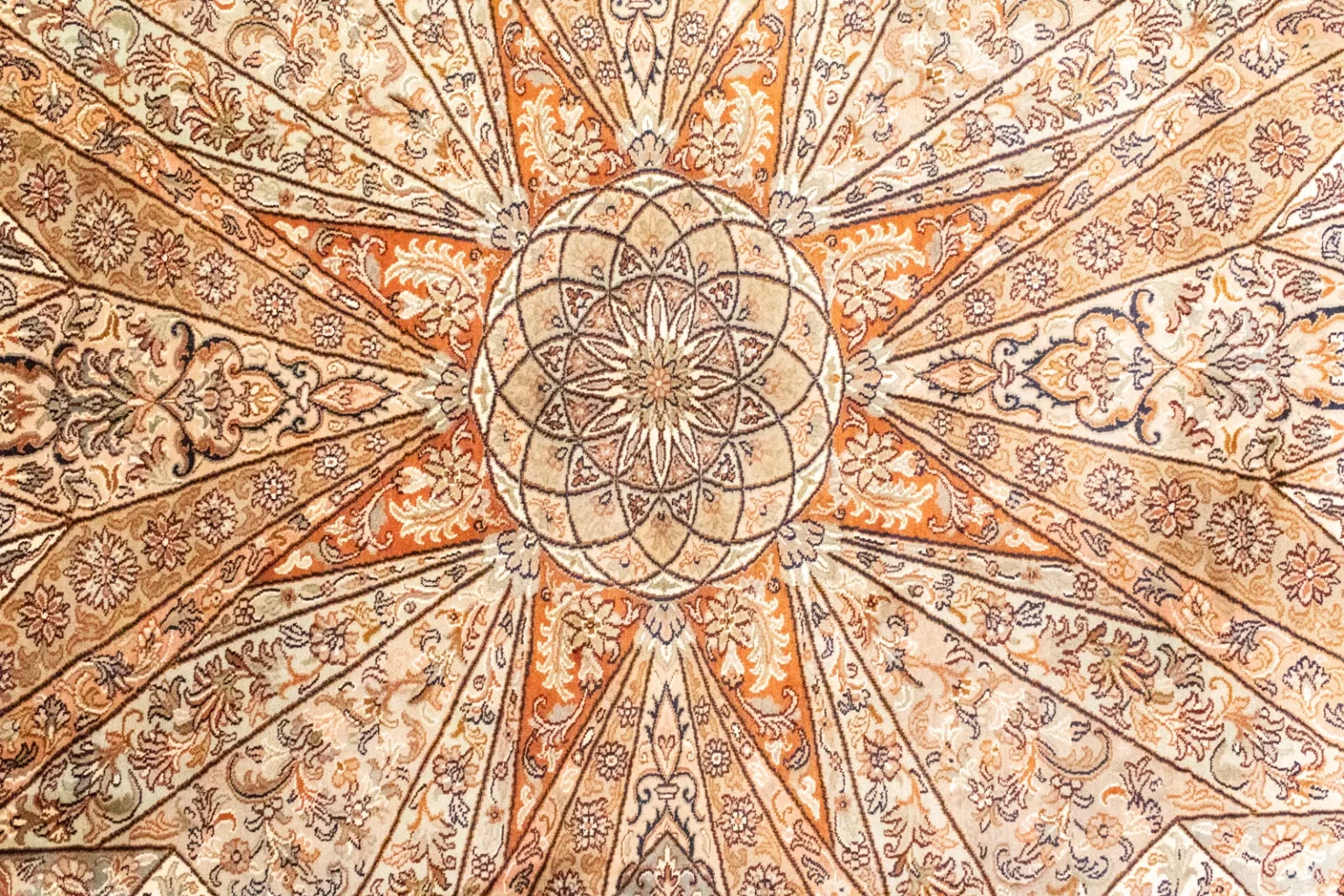 Orientteppich Nord Indien 279 x 185 cm handgeknüpft