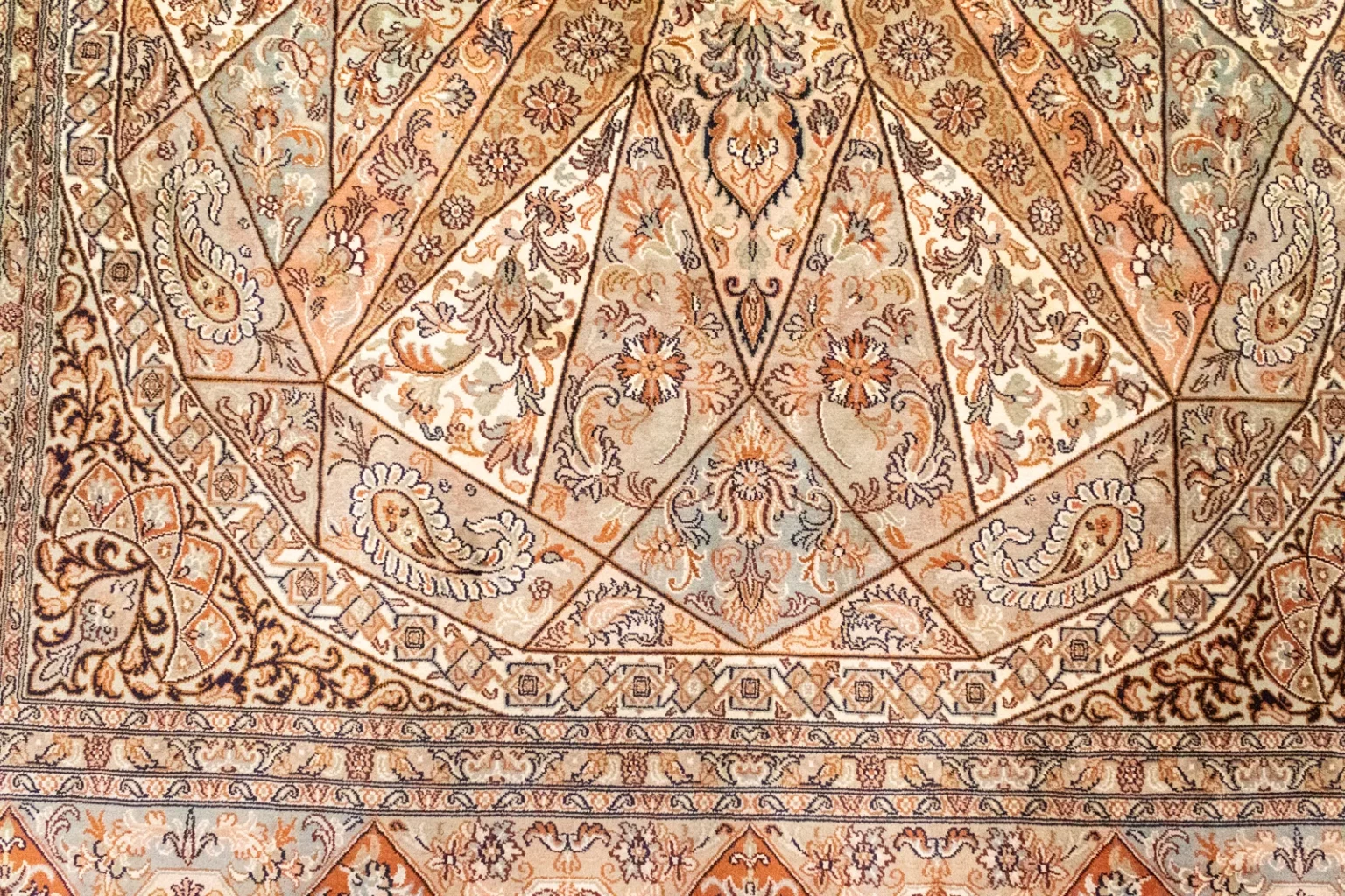 Orientteppich Nord Indien 279 x 185 cm handgeknüpft