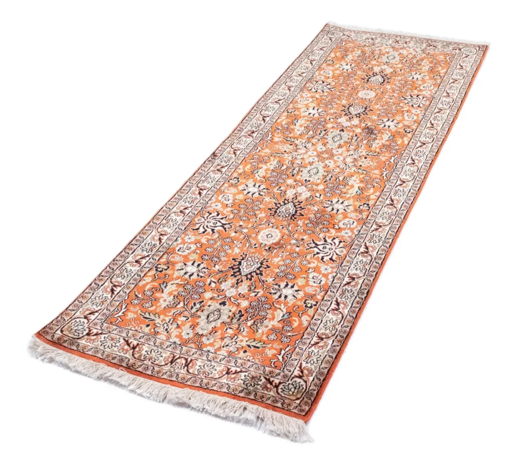 Orientteppich Nord Indien 177 x 61 cm Seide handgeknüpft