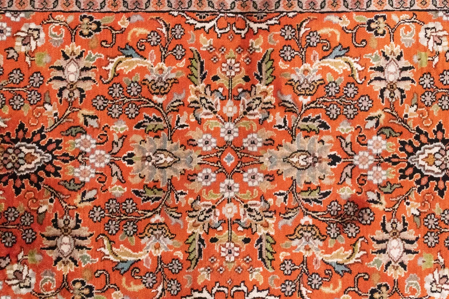 Orientteppich Nord Indien 177 x 61 cm Seide handgeknüpft
