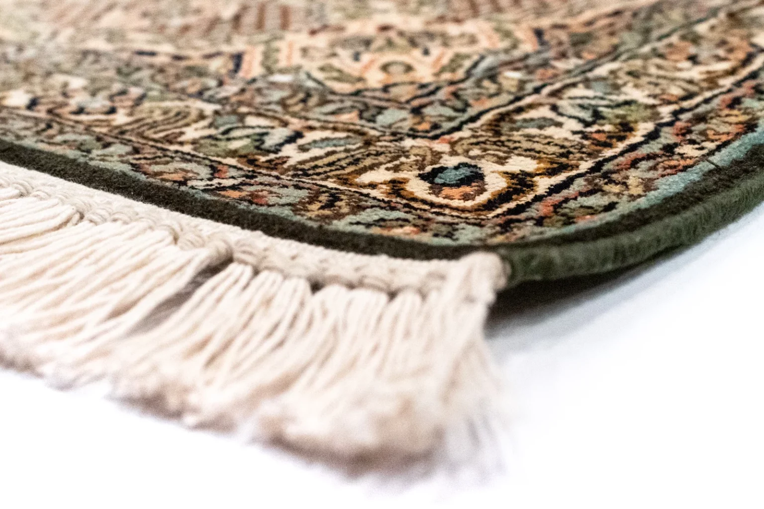 kaschmir-seide-teppich-280-x-185-cm-hohe-knotendichte-florales-feldmuster-1-8 Orientteppich Nordindien 280 x 185 cm Kaschmir handgeknüpft