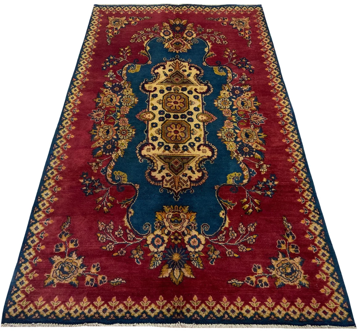 Perserteppich Kashmar 196 x 112 cm Wolle handgeknüpft